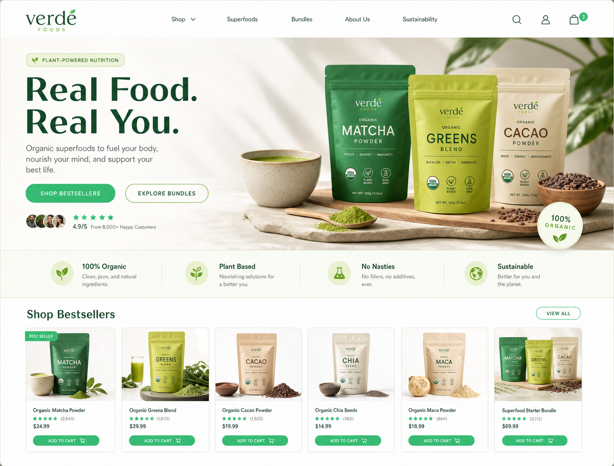 Verde Foods wellness collection